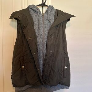 Women's Olive Green Quilted Vest